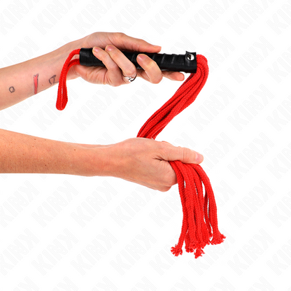 KINK - FOUET CORDE ROJO 56 CM KINK IMPACT & TOUCH