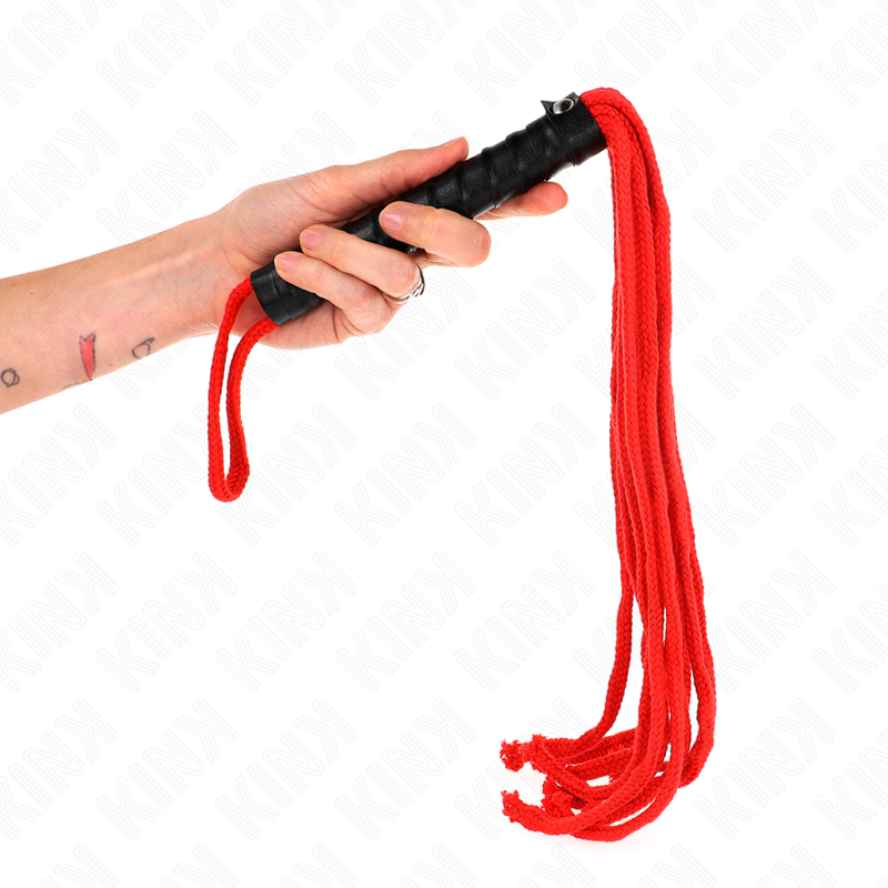 KINK - FOUET CORDE ROJO 56 CM KINK IMPACT & TOUCH
