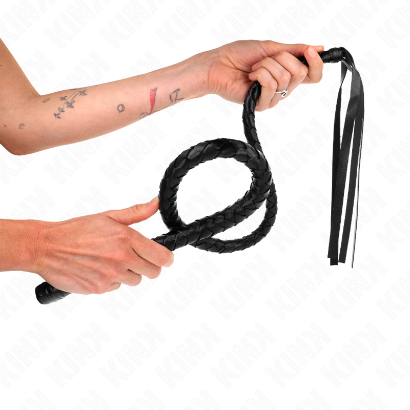 KINK - FOUET LONG AVEC BILLES 110 CM KINK IMPACT & TOUCH
