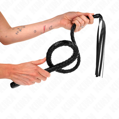 KINK - FOUET LONG AVEC BILLES 110 CM KINK IMPACT & TOUCH