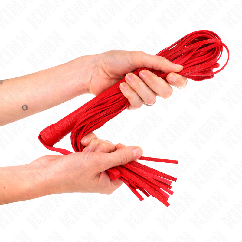 KINK - FOUET PVC SOUPLE ROUGE 70 CM KINK IMPACT & TOUCH
