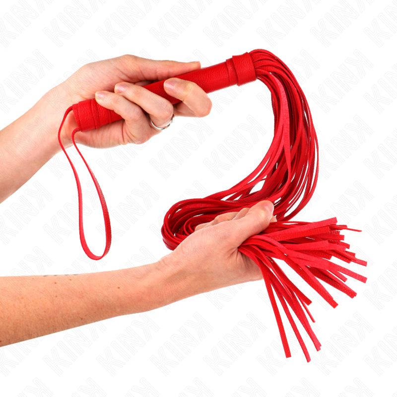 KINK - FOUET PVC SOUPLE ROUGE 70 CM KINK IMPACT & TOUCH