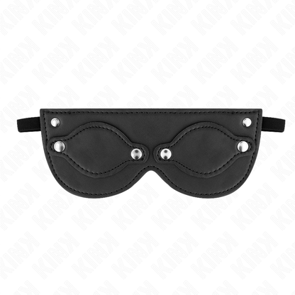 KINK - MASQUE EN CUIRETTE AVEC CACHE-YEUX DÉTACHABLES 22 x 9 CM KINK MASKED ALLURE