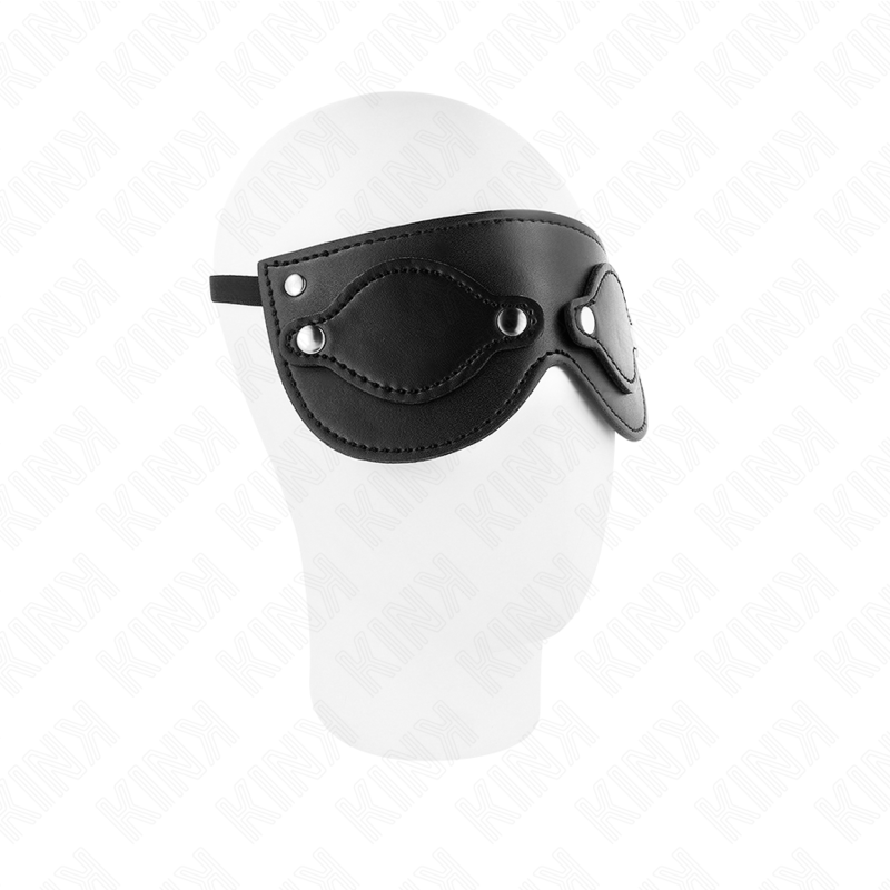 KINK - MASQUE EN CUIRETTE AVEC CACHE-YEUX DÉTACHABLES 22 x 9 CM KINK MASKED ALLURE