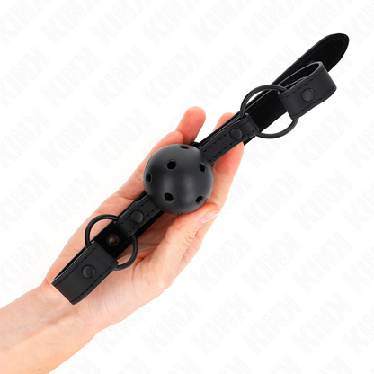 KINK - BALLE NÉOPRÈNE 4,5 CM BAG 63,5 X 2 CM RÉGLABLE 41 X 59 CM KINK COLLAR & GAG