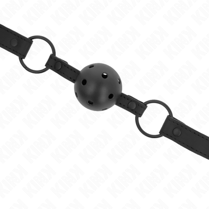 KINK - BALLE NÉOPRÈNE 4,5 CM BAG 63,5 X 2 CM RÉGLABLE 41 X 59 CM KINK COLLAR & GAG