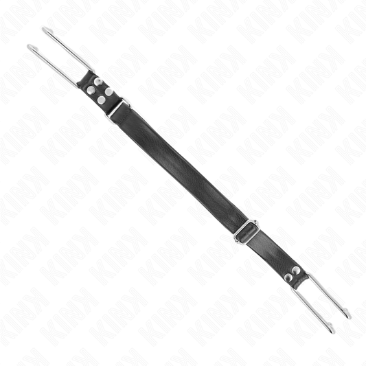 KINK - GAG CROCHET EN MÉTAL RÉGLABLE 36-52 CM KINK COLLAR & GAG