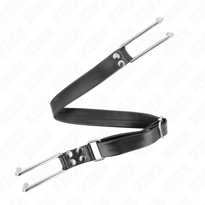 KINK - GAG CROCHET EN MÉTAL RÉGLABLE 36-52 CM KINK COLLAR & GAG