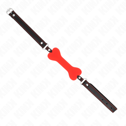 KINK - OS ROUGE 12 CM BAG 63 x 2 CM KINK COLLAR & GAG