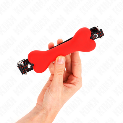 KINK - OS ROUGE 12 CM BAG 63 x 2 CM KINK COLLAR & GAG