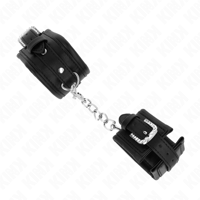 KINK - APPAREILS-POIGNETS À BOUCLE STRASS NOIR AJUSTABLE 25-32 CM X 5,5 CM KINK WRIST RESTRAINT