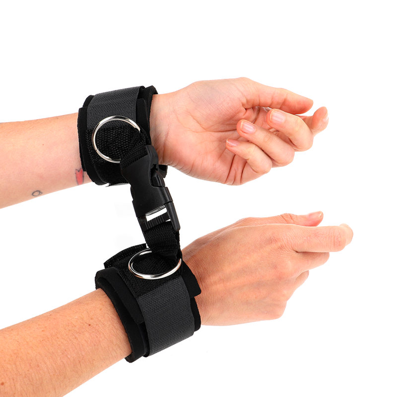 KINK - APPUI-POIGNET EN NÉOPRÈNE À ATTACHES ET BOUCLES NOIR RÉGLABLE 22-34 CM KINK WRIST RESTRAINT