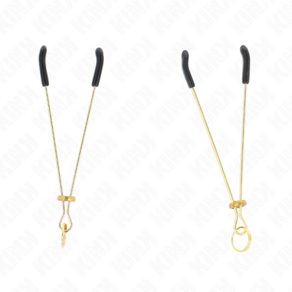 KINK - PINCES À MATELONS FINES OR 7 CM KINK NIPPLE GRIP