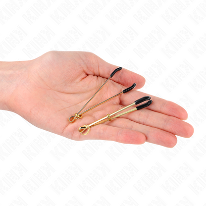 KINK - PINCES À MATELONS FINES OR 7 CM KINK NIPPLE GRIP