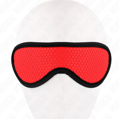 KINK - BANDAGE TEXTURÉ À ÉCAILLES AVEC BORD RECOUVERT ROUGE 20 x 7 CM KINK MASKED ALLURE