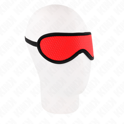 KINK - BANDAGE TEXTURÉ À ÉCAILLES AVEC BORD RECOUVERT ROUGE 20 x 7 CM KINK MASKED ALLURE