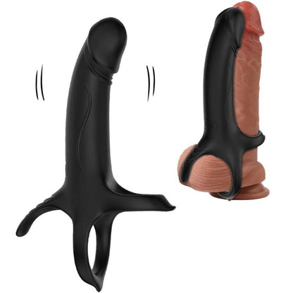 ARMONY - GODE AVEC ANNEAU ET VIBRATEUR NOIR ARMONY FOR HIM