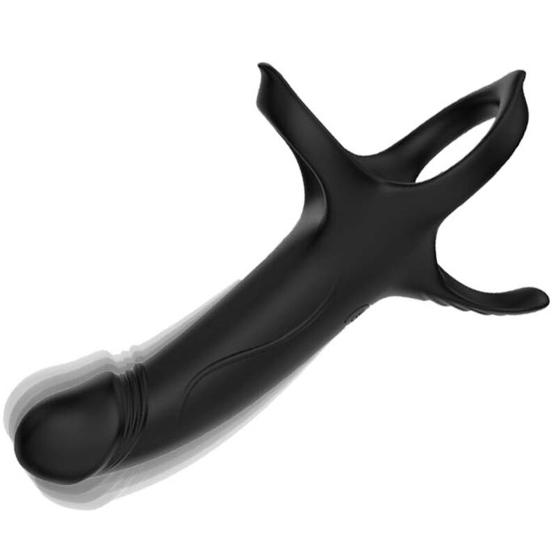 ARMONY - GODE AVEC ANNEAU ET VIBRATEUR NOIR ARMONY FOR HIM