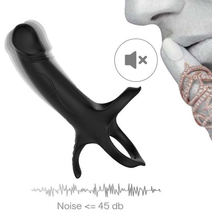 ARMONY - GODE AVEC ANNEAU ET VIBRATEUR NOIR ARMONY FOR HIM
