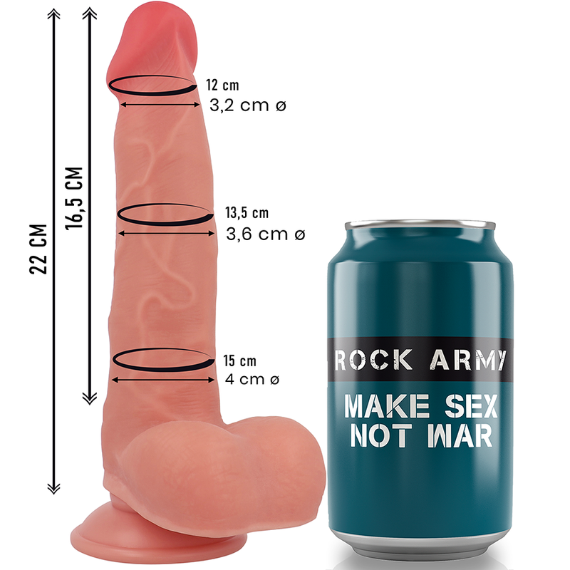 ROCKARMY - RANGER EN SILICONE LIQUIDE 22 CM -O- 3,6 CM ROCK ARMY