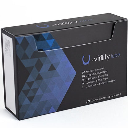 500 COSMETICS - U-VIRILITY LUBE LUBRIFIANT EFFET FROID 10 X 5 ML 500COSMETICS