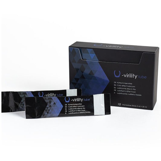 500 COSMETICS - U-VIRILITY LUBE LUBRIFIANT EFFET FROID 10 X 5 ML 500COSMETICS