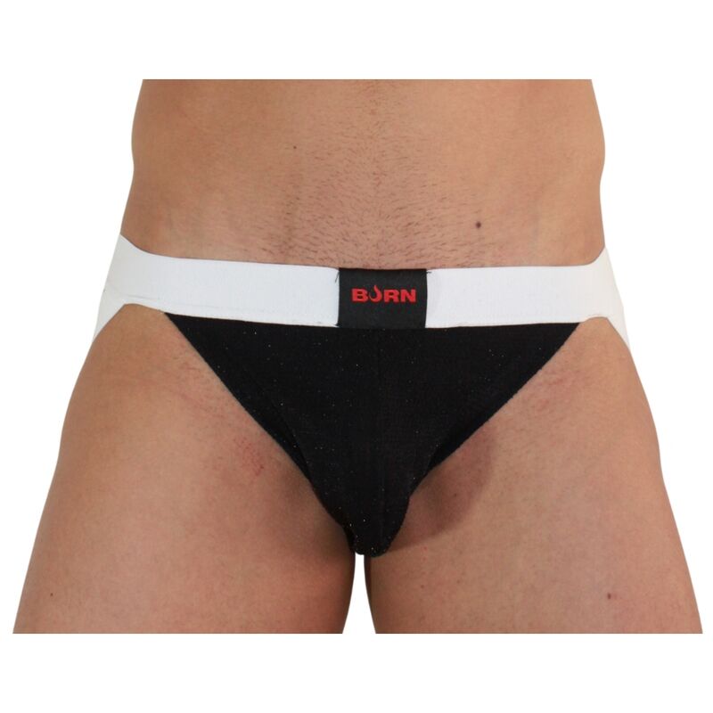BURN - 004 JOCK NOIR BRILLANT / BLANC L BURN
