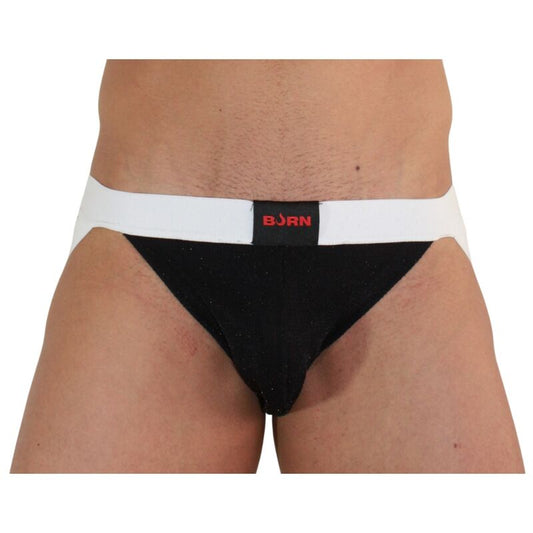 BURN - 004 JOCK NOIR BRILLANT / BLANC L BURN