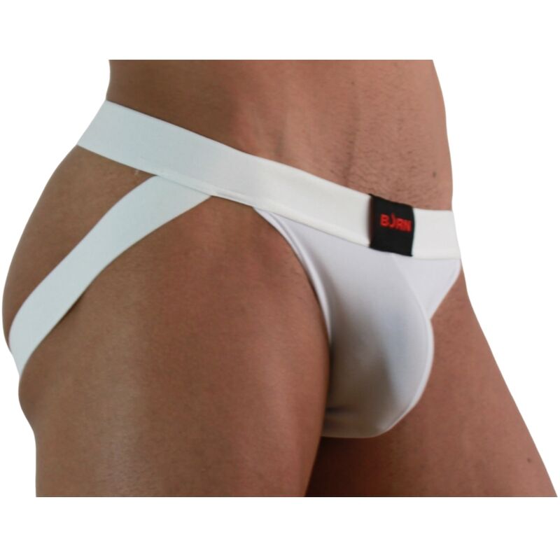 BURN - 007 JOCK LYCRA BLANC M BURN