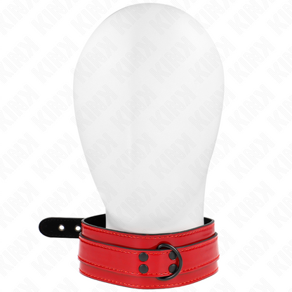 KINK - COLLIER AJUSTABLE ROUGE VIN 37,5-49,5 CM X 5 CM KINK COLLAR & GAG