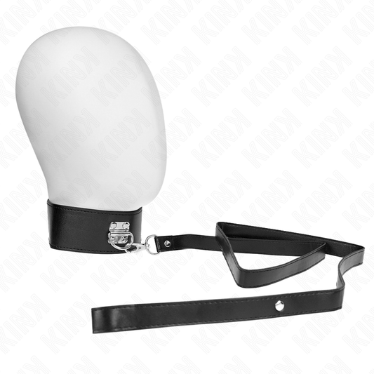 KINK - COLLIER AVEC CEINTURE 116 CM MODÈLE 2 RÉGLABLE 36-43 CM X 5 CM KINK COLLAR & GAG