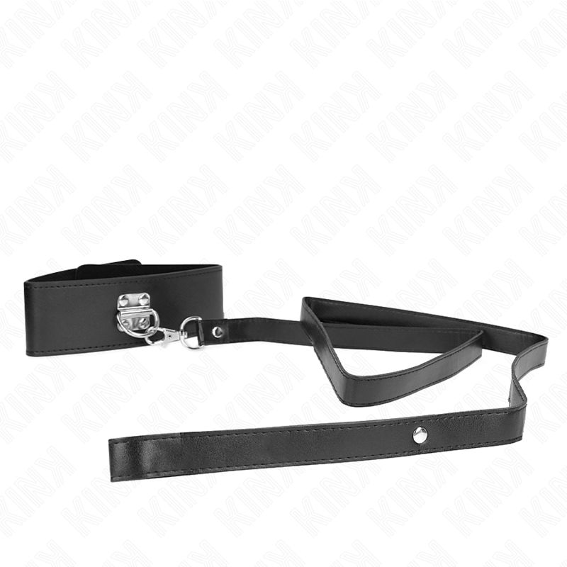 KINK - COLLIER AVEC CEINTURE 116 CM MODÈLE 2 RÉGLABLE 36-43 CM X 5 CM KINK COLLAR & GAG