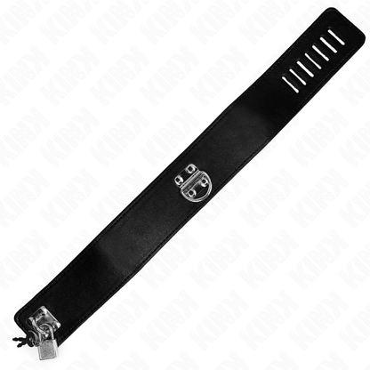 KINK - COLLIER AVEC CEINTURE 116 CM MODÈLE 2 RÉGLABLE 36-43 CM X 5 CM KINK COLLAR & GAG