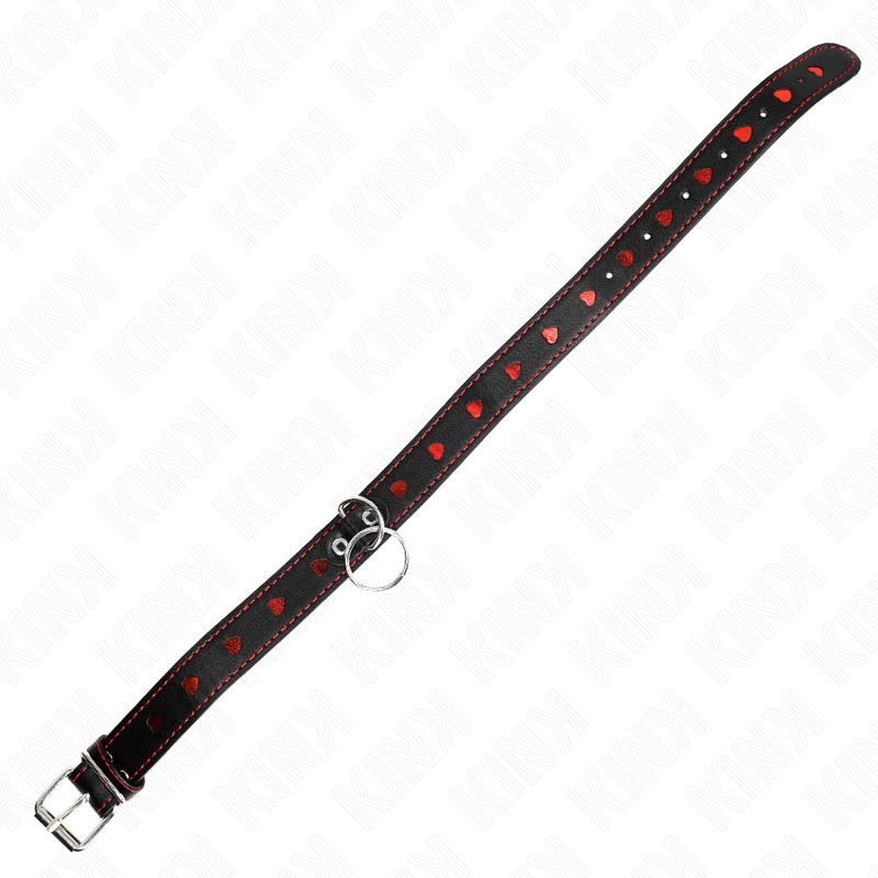 KINK - COLLIER AVEC BRACELET 65 CM DÉTAILS COEUR 52,5 X 2,5 CM KINK COLLAR & GAG