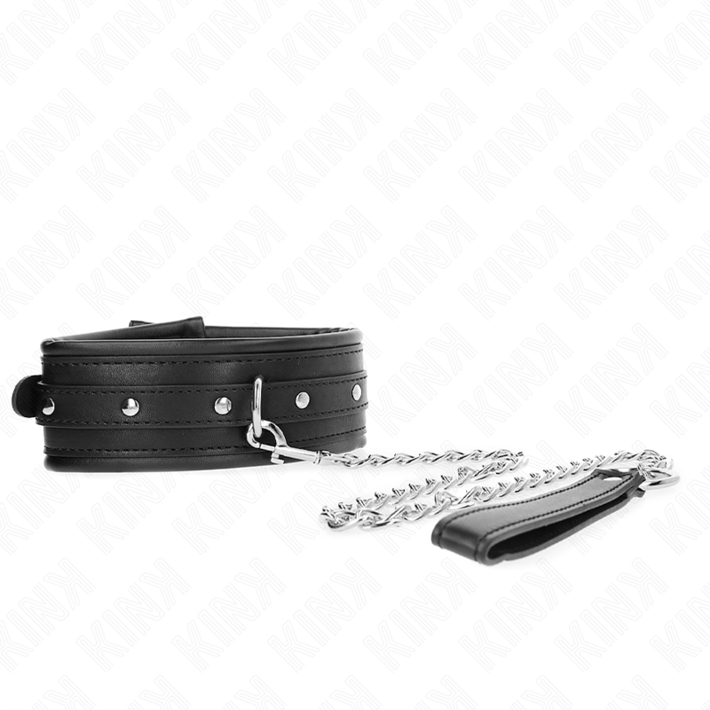 KINK - COLLIER AVEC BRACELET À BOUCLE BRILLANTE 65 CM 48,5 CM X 5,3 CM KINK COLLAR & GAG