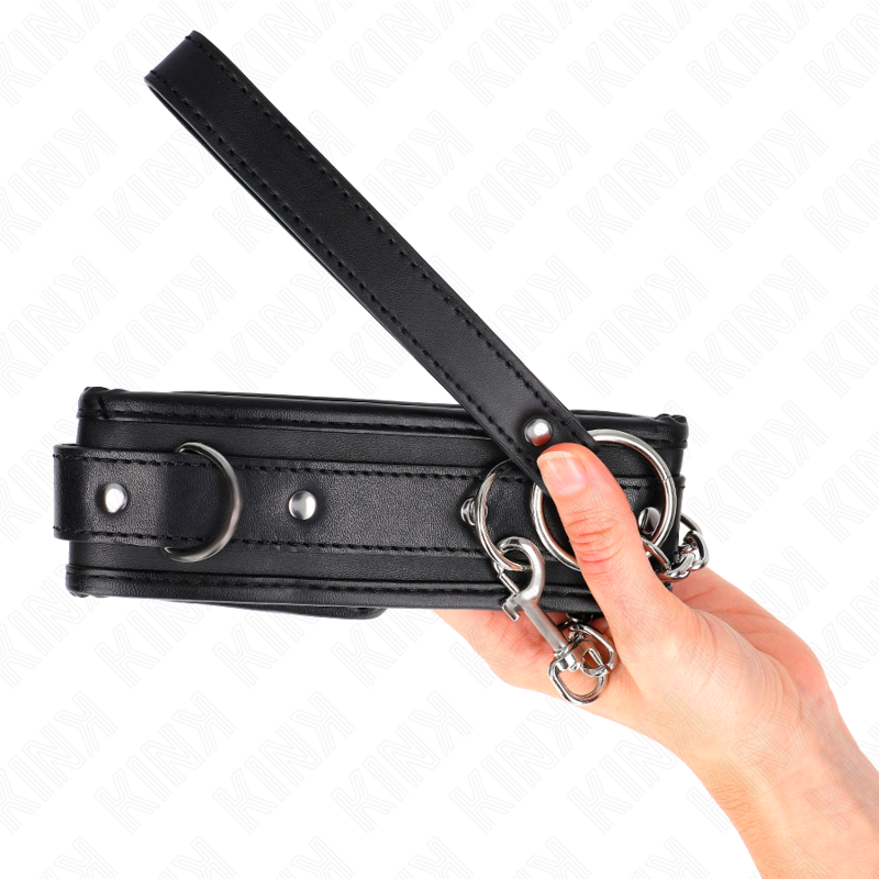 KINK - COLLIER MODÈLE BASIC AVEC LAISSE 65 CM MODÈLE 1 53 X 6 CM KINK COLLAR & GAG