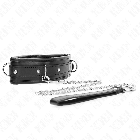 KINK - COLLIER LOURD AVEC CEINTURE 65 CM MODÈLE 1 RÉGLABLE 36,5-50 CM KINK COLLAR & GAG