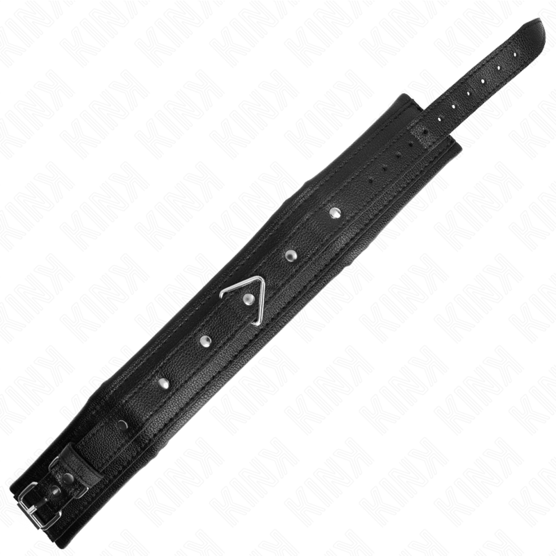 KINK - COLLIER AVEC BRACELET IMITATION CUIR ÉPONGE MODÈLE 1 RÉGLABLE 37-54 CM X 3 CM KINK COLLAR & GAG