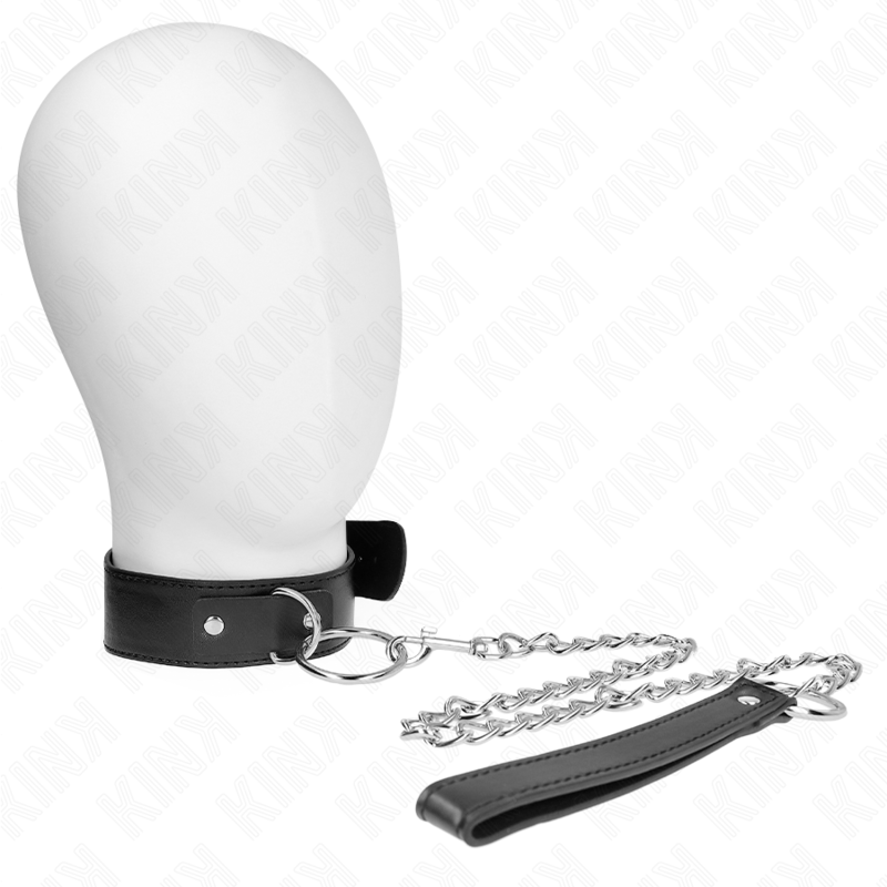 KINK - COLLIER MODÈLE BASIC AVEC LAISSE MODÈLE 4 RÉGLABLE 36-43 CM KINK COLLAR & GAG