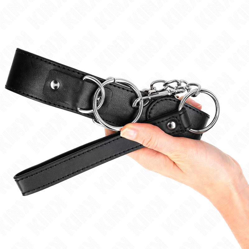 KINK - COLLIER MODÈLE BASIC AVEC LAISSE MODÈLE 4 RÉGLABLE 36-43 CM KINK COLLAR & GAG