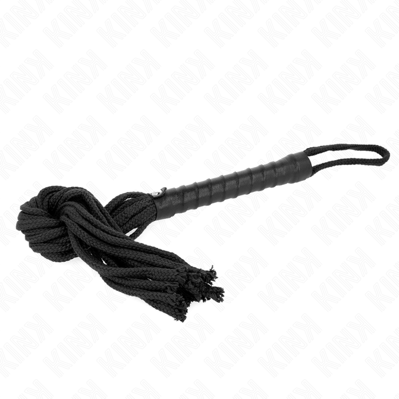 KINK - FOUET CORDE NOIRE 56 CM KINK IMPACT & TOUCH
