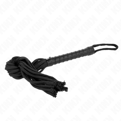 KINK - FOUET CORDE NOIRE 56 CM KINK IMPACT & TOUCH