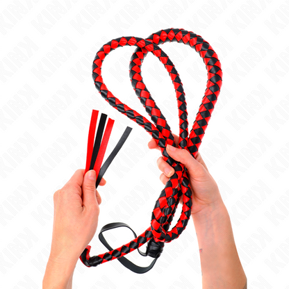 KINK - FOUET LONG SERPENT ROUGE 210 CM KINK IMPACT & TOUCH