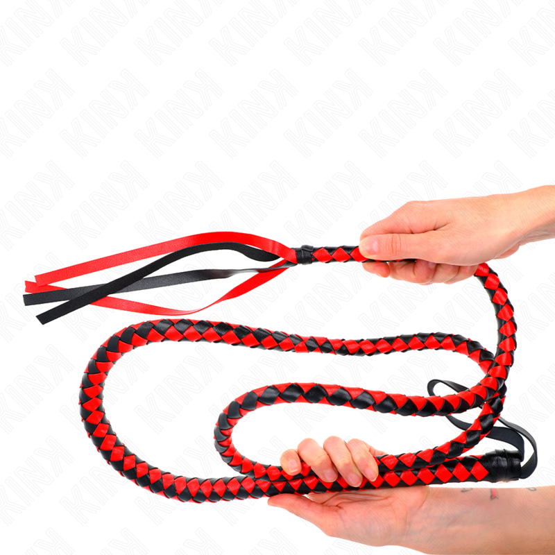 KINK - FOUET LONG SERPENT ROUGE 210 CM KINK IMPACT & TOUCH