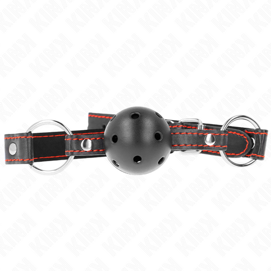 KINK - BAG-BALLE CREUX DUR NOIR MODÈLE 2 65 x 2,5 CM KINK COLLAR & GAG