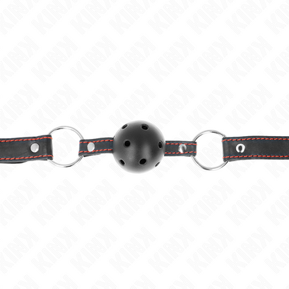KINK - BAG-BALLE CREUX DUR NOIR MODÈLE 2 65 x 2,5 CM KINK COLLAR & GAG