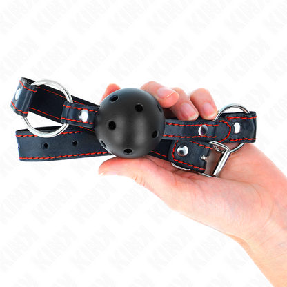 KINK - BAG-BALLE CREUX DUR NOIR MODÈLE 2 65 x 2,5 CM KINK COLLAR & GAG