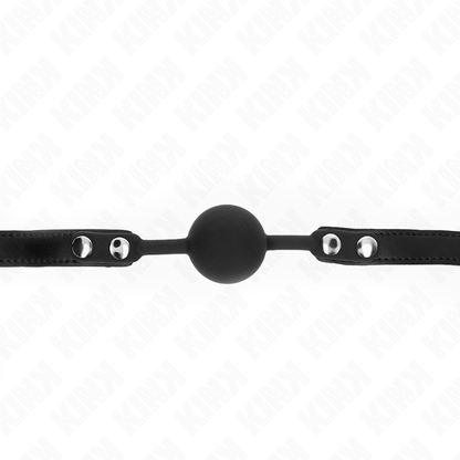 KINK - MODÈLE 1 BILLE EN SILICONE 4 CM BAG AVEC SERRURE 60 x 2 CM KINK COLLAR & GAG