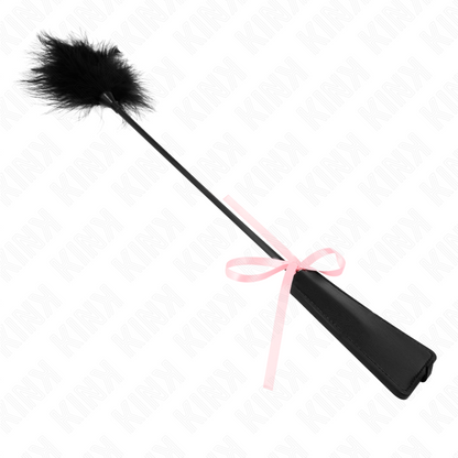 KINK - PLUMES CHACOUILLÉES AVEC NOEUD DE RUBAN ROSE 49 CM KINK IMPACT & TOUCH