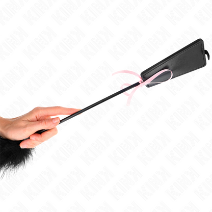 KINK - PLUMES CHACOUILLÉES AVEC NOEUD DE RUBAN ROSE 49 CM KINK IMPACT & TOUCH